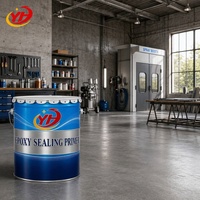Primaire époxy résistant aux produits chimiques pour sols d'atelier en béton, film protecteur robuste bicomposant