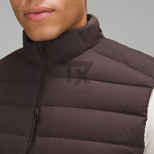 High Quality Custom Made Puffer Vest Men and Women New Arrival Arm Less Puffer <b>Jacket</b> Adults With Your Own Logo For Sale - Product Image 3