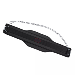 Ceinture de musculation confortable, respirante et réglable avec chaîne en acier robuste pour entraînement de force unisexe, tractions et exercices de gym - Product Image 6