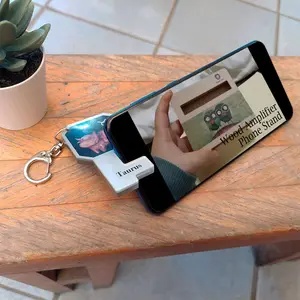 Waterproof Acrylic Keychain Phone Stand Holder Taurus for Holding Phone blank acrylic keychain