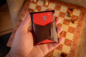 Handcrafted Stitchless Leather <b>Wallet</b> No Sewing Slim Card Case Minimalist Genuine Leather Pocket Mini <b>Wallet</b> LSSW-0020 - Product Image 4