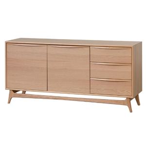 Buffet en teck massif avec finition couleur bois et matériaux de haute qualité pour usage intérieur. - Product Image 1