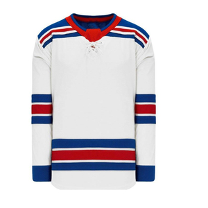 Maillot de hockey sur glace orange à manches longues, col en V, fermeture à nouer, design rayé, vêtements unisexes pour adultes, coupe régulière, toutes saisons - Product Image 4