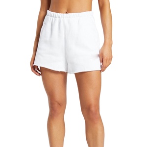 Nuevos pantalones cortos deportivos de algodón French Terry para mujer, con logotipo personalizado al por mayor, cintura alta, con bolsillos, para verano, HECHO POR BS - Product Image 2