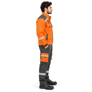 Uniforme de Seguridad, Ropa de Trabajo Reflectante, Construcción Duradera, Tela de Alta Visibilidad, Ajuste Ligero y Cómodo, Ropa de Trabajo Utilitaria - Product Image 3
