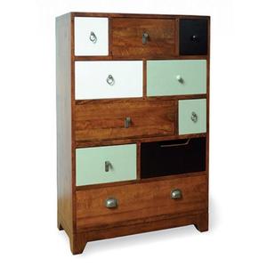 Mueble de Salón Moderno de Madera con Cajones Multicolores y Compartimentos de Almacenamiento para Uso Doméstico - Product Image 3