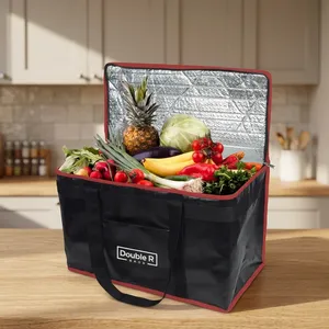 Double R Insulated Cooler Bag 20L With Zipper Closure For Picnic Food Storage - Product Image 5