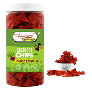 Chips de Betterave Premium Saveur Pudina Punch, Snack Sain Namkeen, Chips de Betterave Croustillantes Saveur Menthe, Snack Croquant, Emballage en Vrac - Product Image 4