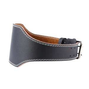 Cowhide Leather Breathable Non-Slip Adjustable Weight Lifting Belt with Professional <b>Back</b> <b>Support</b> and Protection for Unisex Use - Product Image 3