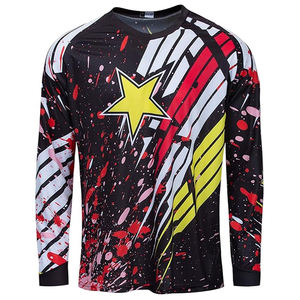 Jersey de Motocross MX Personalizado, Transpirable, de Malla, para Motociclismo, Ciclismo de Montaña, Manga Larga, Deportivo, de Poliéster/Nailon, de Secado Rápido - Product Image 3