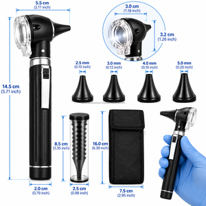 เครื่องตรวจหูแบบพกพา Kaneka Enterprises Mini Manual Black Fiber Optic ENT Otoscope ได้รับการรับรองมาตรฐาน CE ระดับ Class I ขนาด 150 มม. - Product Image 4