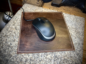 Stylish Genuine Leather Mousepad Anti Slip Base <b>Large</b> Personalized Executive Desk Mat For Professional LMP-0024 - Product Image 6