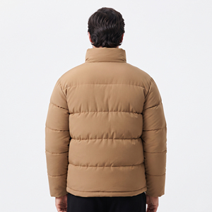 <b>Men's</b> Warm Winter <b>Padded</b> <b>Coat</b> Stand Neck Zipper Front Windproof Casual Regular Fit Quilted Outdoor Jacket Polyester Fill - Product Image 6