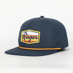 Unisex Dark Blue Custom Embroidery Logo Snapback Hats 5-Panel Unstructured Sport Adjustable 100% Cotton Animal Vietnam Factory - Product Image 1