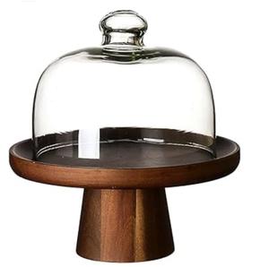 Soporte de madera para servir pasteles con forma personalizada, para fiestas, catering y uso en presentación de pasteles. - Product Image 1