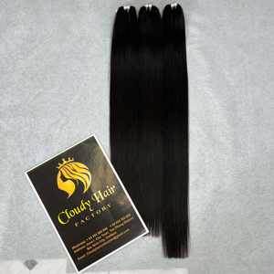 Cheveux vierges vietnamiens vierge os cheveux raides, 100% faisceaux de cheveux humains droits en os, extension de cheveux raides de couleur naturelle - Product Image 6