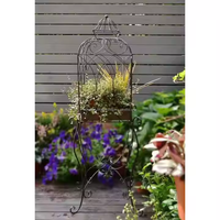 Nouveauté Cage à oiseaux ronde en métal Cage décorative pour la maison, le balcon ou les oiseaux de compagnie