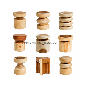 Manufacturer Supply Solid Wood <b>Stool</b> Handmade Natural Wooden Side <b>Table</b> Rustic Home Furniture Wholesale Factory OEM ODM - Product Image 5