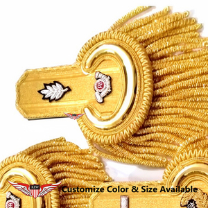KEW - Epaulette de Hombro Bordado en Oro, Estilo Vintage, Ecológico y Lujoso, Personalizable - Product Image 3