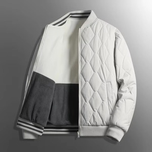 Warm Bomber <b>Jacket</b> Two Sided Wear <b>Thick</b> <b>Fleece</b> Stand Canvas New Streetwear Oversize Warm Coat Variety - Product Image 4