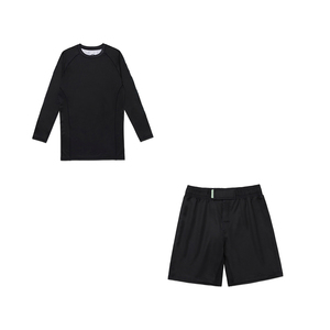 MMA No Gi <b>Grappling</b> Martial Arts Training Compression Fit and Durability Rash Guard & <b>Shorts</b> Sets - Product Image 2