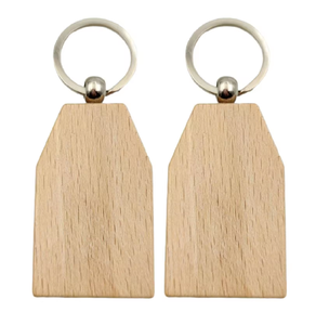 Wood Keychain Natural Laser Engraving Christmas Crafts Circles Metal <b>Ring</b> Eco-Friendly Wood <b>Keyring</b> - Product Image 6
