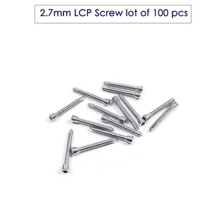 SURGINEXA Vis LCP 2,7 mm Lot de 100 pièces Instruments chirurgicaux vétérinaires en acier inoxydable allemand de qualité supérieure pour petits animaux à verrouillage - Product Image 3