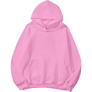 Sweat à capuche oversize pour femme, couleur unie, poche kangourou, manches longues, respirant, fabrication OEM ODM personnalisée - Product Image 1