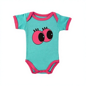 Vente directe en usine de barboteuses OEM personnalisées vêtements en coton de bambou biologique pour bébés teints en naturel saison de printemps - Product Image 1