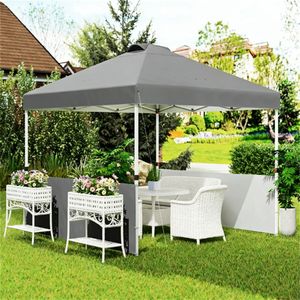 Tenda a baldacchino pop-up grigio scuro, portatile, parasole, gazebo per auto - Product Image 1