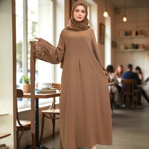 Vente flash : Abaya pour femmes, robe longue musulmane islamique, robe modeste longue avec manches longues pour le Ramadan, l'Aïd et le quotidien - Product Image 2