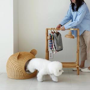 Lits pour chiens et chats en rotin Eco Farmie, accessoires de meubles pour animaux de compagnie les plus vendus, maison pour animaux en osier tressé à la main pour animaux de compagnie, chats, chiens - Product Image 4