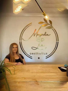 Beauty Salon Display Custom Illuminated Metal <b>Wall</b> Sign with 3D Business Logo Metal Logo Light Up Display for Indoor Use - Product Image 4
