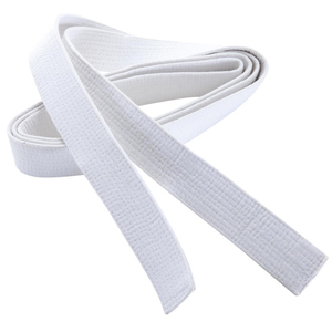 Ceintures d'arts martiaux personnalisées en gros, colorées, à double enroulement, pour karaté, judo, BJJ, légères, respirantes, à séchage rapide, unisexes, pour adultes - Product Image 1