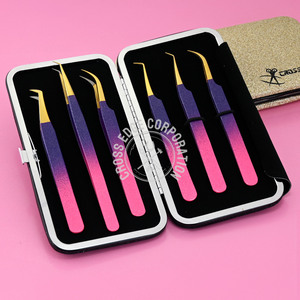 แหนบต่อขนตาแบบแยกขนตาได้90องศาปริมาณ45ปลายทำจากเหล็กญี่ปุ่น - Product Image 4