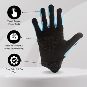 Gants de moto respirants haute performance pour la course à moto, le cyclisme, compatibles avec les écrans tactiles, pour hommes et femmes - Product Image 2