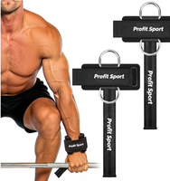 PROFIT SPORTS Support de poignet en néoprène, protège-paume, crochet de musculation, fermeture auto-agrippante réglable, emballage personnalisé, unisexe