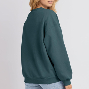 Sudadera de manga larga con cuello redondo, estilo casual y holgado para mujer, precio mayorista barato, sudadera oversize para mujer. - Product Image 2