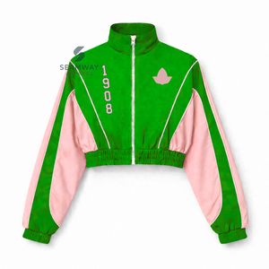Alfa |   Kapa |   Chaqueta Cortavientos Ligera Alpha, Chaqueta Casual a la Moda, Resistente al Viento, con Cierre, para Actividades al Aire Libre, Greek Paraphernalia - Product Image 1