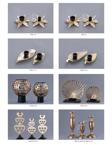 Ensemble de porte-bougie et support en aluminium au design nordique moderne, fait main, résistant à la chaleur, décoration de Noël, durable, de haute qualité - Product Image 3