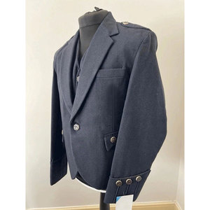 Veste et Gilet Kilt en Tweed Écossais Bleu Marine à Motif Argyle, 5 Boutons, Vente en Gros OEM ODM 2026 - Product Image 5