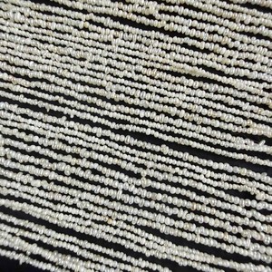 Cuentas Irregulares Blancas de Piedras Preciosas Naturales de 1-1.5mm, Certificadas por CMA, para Fabricación de Joyería, Macramé, Servicio de Muestras Lisas - Product Image 2