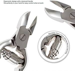 Coupe-ongles professionnel Morje en acier inoxydable 10,0 MM à mâchoires biseautées, ouverture large, lame courbée, pointe acérée pour ongles épais des orteils - Product Image 4