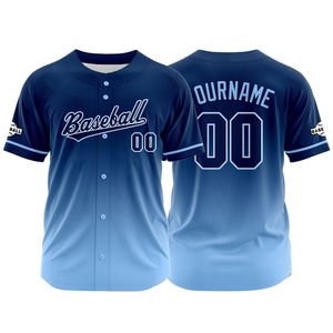 Maillots de baseball personnalisables en couleur et avec étiquettes, uniformes de baseball en gros - Product Image 1