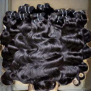 Extensions de cheveux humains purs et vierges à la mode, perruques en dentelle Full HD sans colle avec styles de boucles et de vagues, faisceaux de cheveux Hot Search - Product Image 5