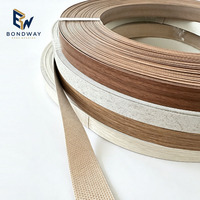 Bande de chant PVC préencollée effet bois, thermocollante à air chaud, 0,5 mm, pour portes d'armoires en MDF, fournie directement par l'usine