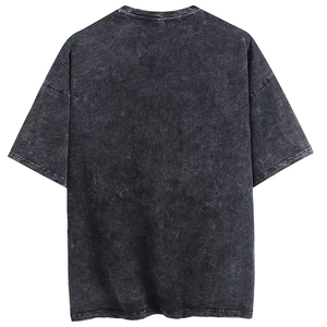 Camiseta Personalizada para Hombre, 100% Algodón, Lavada con Ácido, Hombros Caídos, Peso Pesado, 200 GSM, Lavado a la Piedra - Product Image 4