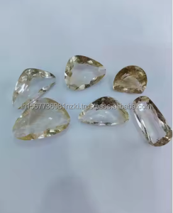 Precio al por mayor de alta calidad, piedra preciosa cortada de cuarzo rutilo dorado, piedra preciosa suelta hecha a mano para hacer joyas - Product Image 5