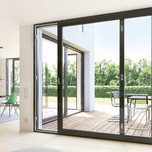 Último diseño <span class=keywords><strong>de</strong></span> alta calidad Panel <span class=keywords><strong>de</strong></span> <span class=keywords><strong>vidrio</strong></span> hogar interior puerta corredera <span class=keywords><strong>de</strong></span> <span class=keywords><strong>vidrio</strong></span> exterior patio jardín puerta corredera insonorización - Product Image 6