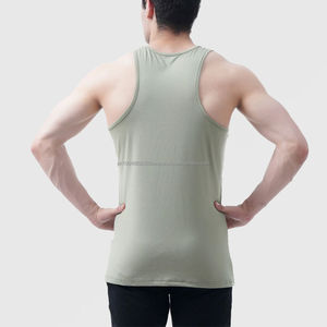 2026 New Arrival <b>Men's</b> Casual Training Tank <b>Top</b> Best Selling Quick Dry Active Wear High Quality Breathable Knitted Weave Sale - Product Image 5